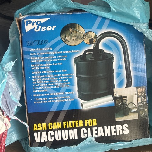 Ash can filter for vacuum - can,